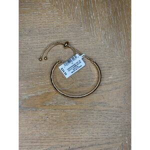 Style & Co Gold Tone Adjustable Bangle Bracelet Minimalist Slider Chain Modern